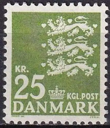 DÄNEMARK 1969 Mi-Nr. 399y ** MNH