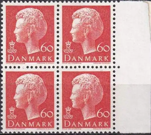 DÄNEMARK 1974 Mi-Nr. 569 ** MNH Viererblock