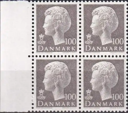 DÄNEMARK 1975 Mi-Nr. 584 ** MNH Viererblock