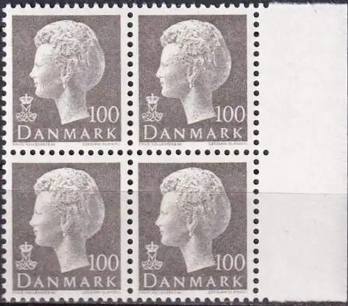 DÄNEMARK 1975 Mi-Nr. 584 ** MNH Viererblock