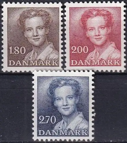 DÄNEMARK 1982 Mi-Nr. 753/55 ** MNH