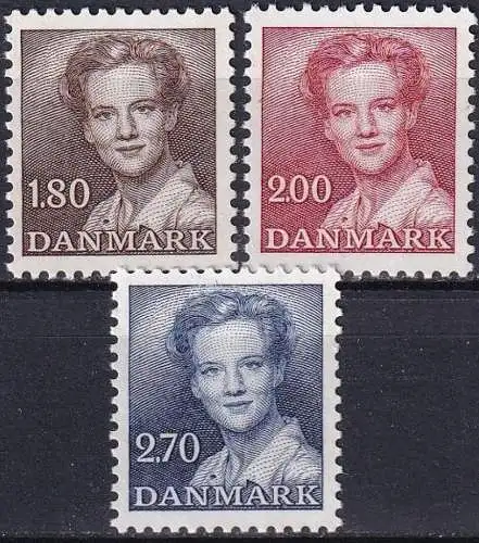 DÄNEMARK 1982 Mi-Nr. 753/55 ** MNH