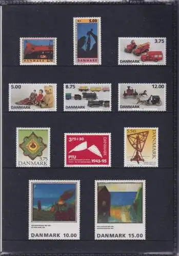 DÄNEMARK 1995 Mi-Nr. 1094-1115 Jahresmappe - year set ** MNH