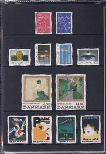 DÄNEMARK 1991 Mi-Nr. 993-1017 Jahresmappe - year set ** MNH