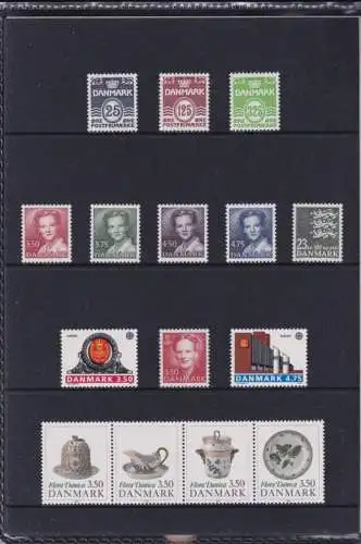 DÄNEMARK 1990 Mi-Nr. 963-992 Jahresmappe - year set ** MNH