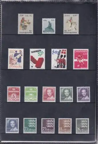 DÄNEMARK 1989 Mi-Nr. 934-962 Jahresmappe - year set ** MNH