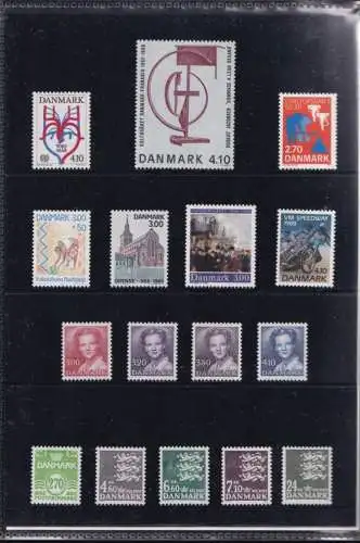 DÄNEMARK 1988 Mi-Nr. 905-933 Jahresmappe - year set ** MNH