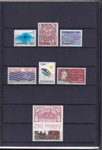DÄNEMARK 1987 Mi-Nr. 888-904 Jahresmappe - year set ** MNH