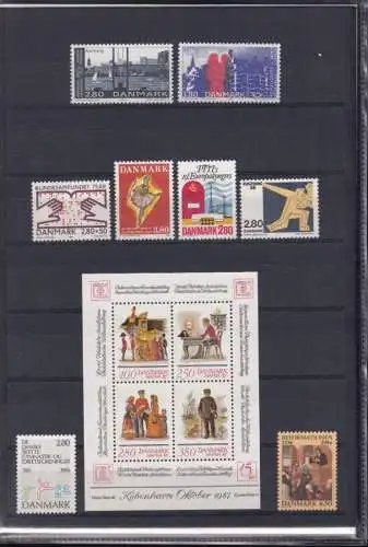 DÄNEMARK 1986 Mi-Nr. 853-887 Jahresmappe - year set ** MNH