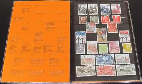 DÄNEMARK 1976 Mi-Nr. 611-634 Jahresmappe - year set ** MNH