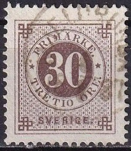 SCHWEDEN 1886 Mi-Nr. 35 o used