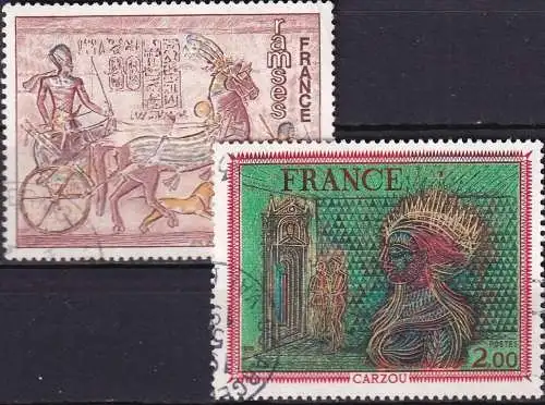 FRANKREICH 1976 Mi-Nr. 1988 1989 o used