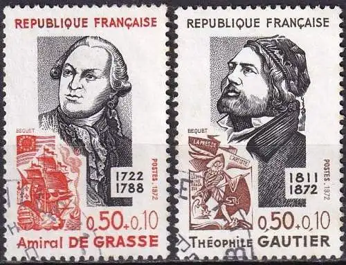 FRANKREICH 1972 Mi-Nr. 1806/07 o used