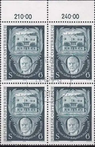 ÖSTERREICH 1978 Mi-Nr. 1578 Viererblock o used - aus Abo