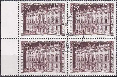 ÖSTERREICH 1976 Mi-Nr. 1521 Viererblock o used - aus Abo