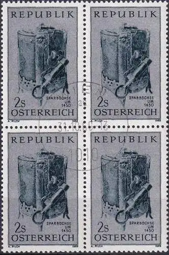 ÖSTERREICH 1969 Mi-Nr. 1317 Viererblock o used - aus Abo