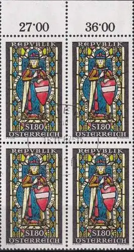 ÖSTERREICH 1967 Mi-Nr. 1252 Viererblock o used - aus Abo