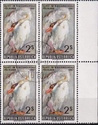 ÖSTERREICH 1967 Mi-Nr. 1240 Viererblock o used - aus Abo