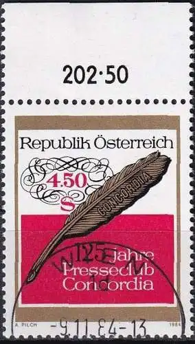 ÖSTERREICH 1984 Mi-Nr. 1795  o used - aus Abo