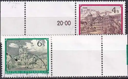 ÖSTERREICH 1984 Mi-Nr. 1791 1792 Leerfeld  o used - aus Abo