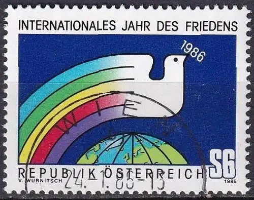 ÖSTERREICH 1986 Mi-Nr. 1837 o used - aus Abo