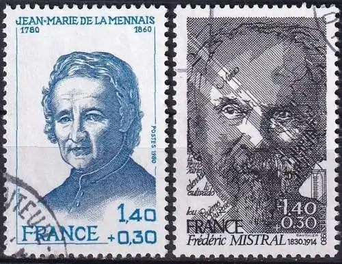 FRANKREICH 1980 Mi-Nr. 2218 2219 o used