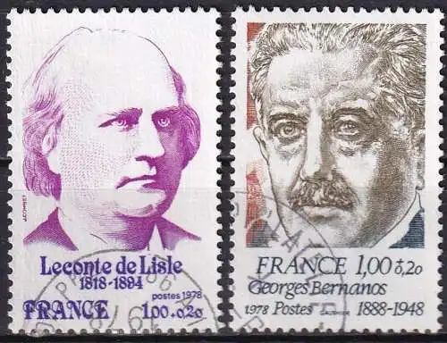 FRANKREICH 1978 Mi-Nr. 2073 2078 o used