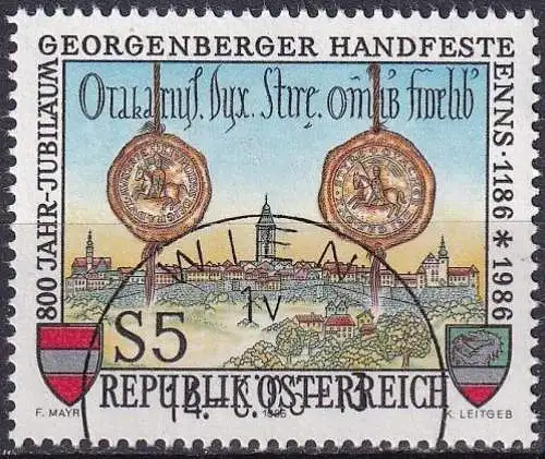 ÖSTERREICH 1986 Mi-Nr. 1855 o used - aus Abo