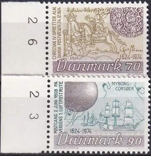 DÄNEMARK 1974 Mi-Nr. 577/78  ** MNH