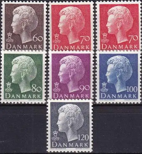 DÄNEMARK 1974 Mi-Nr. 557/62xy ** MNH