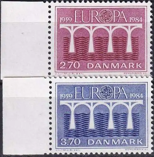 DÄNEMARK 1984 Mi-Nr. 806/07 ** MNH