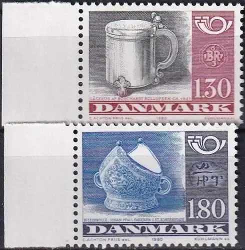 DÄNEMARK 1980 Mi-Nr. 708/09 ** MNH