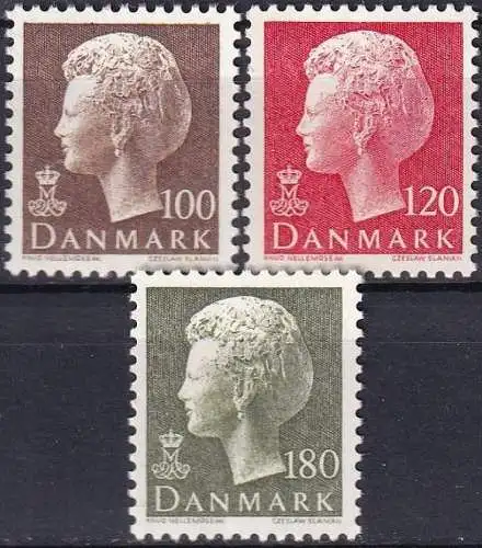 DÄNEMARK 1977 Mi-Nr. 649/51 ** MNH