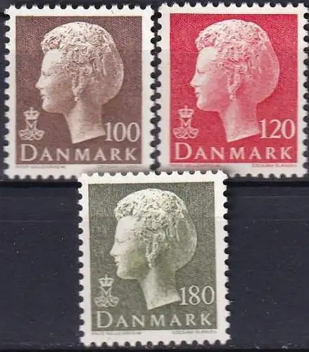 DÄNEMARK 1977 Mi-Nr. 649/51 ** MNH