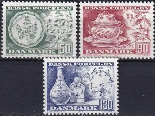 DÄNEMARK 1975 Mi-Nr. 589/91  ** MNH