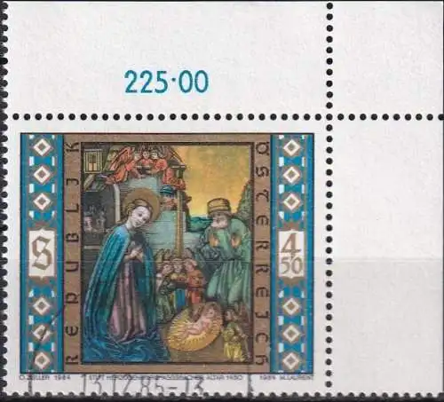 ÖSTERREICH 1984 Mi-Nr. 1798 Eckrand o used - aus Abo