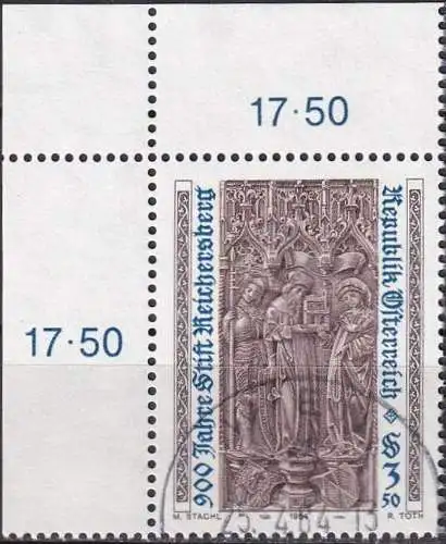 ÖSTERREICH 1984 Mi-Nr. 1767 Eckrand o used - aus Abo