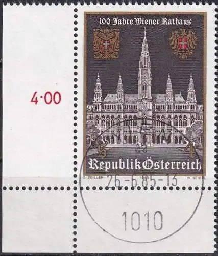 ÖSTERREICH 1983 Mi-Nr. 1752 Eckrand o used - aus Abo