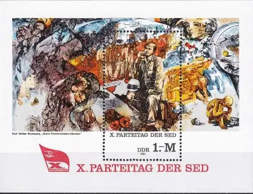 DDR 1981 Mi-Nr. Block 63 ** MNH