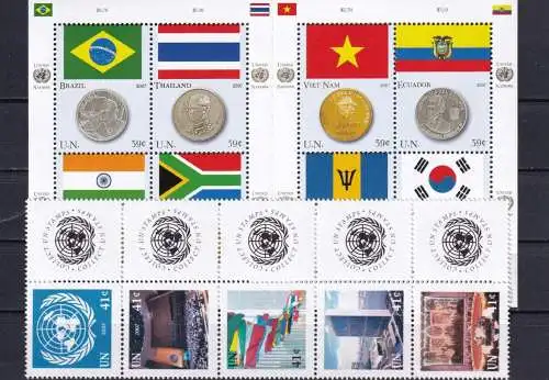 UNO NEW YORK 2007 Mi-Nr. 1041/1077 kompletter Jahrgang/complete year set ** MNH