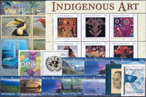 UNO NEW YORK 2003 Mi-Nr. Block 23/945 kompletter Jahrgang/complete year set ** MNH