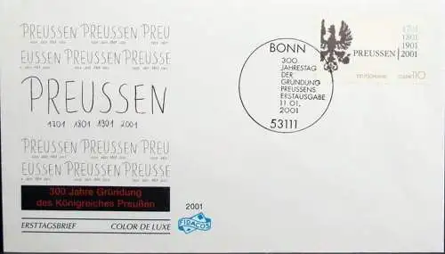 DEUTSCHLAND 2001 Mi-Nr. 2162 FDC