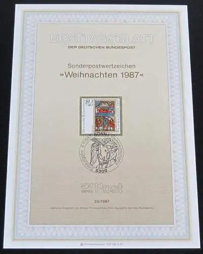 DEUTSCHLAND 1987 Mi-Nr. 1306/46 ETB kompletter Jahrgang/complete year set