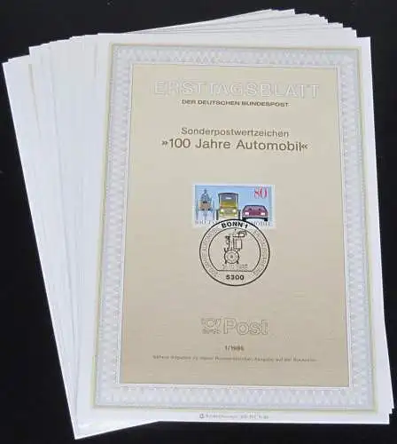 DEUTSCHLAND 1986 Mi-Nr. 1268/05 ETB kompletter Jahrgang/complete year set