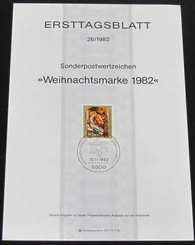 DEUTSCHLAND 1982 Mi-Nr. 1118/61 ETB kompletter Jahrgang/complete year set