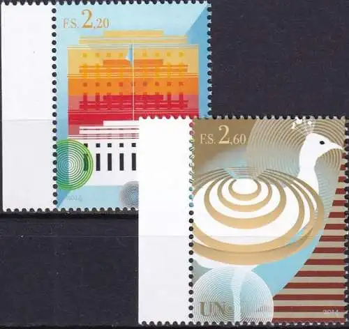 UNO GENF 2014 Mi-Nr. 860/61 ** MNH