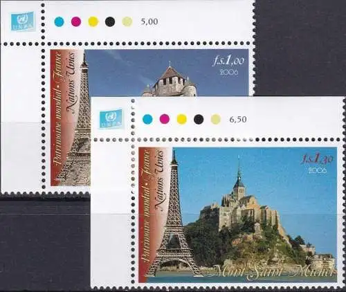 UNO GENF 2006 Mi-Nr. 543/44 Eckrand ** MNH