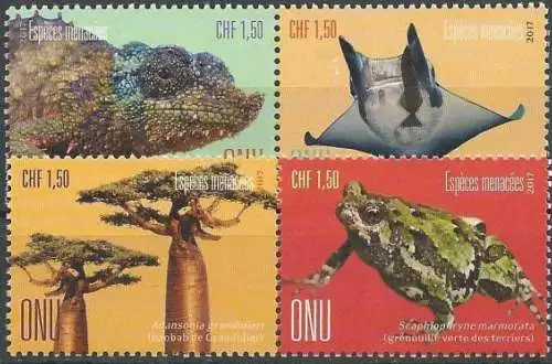 UNO GENF 2017 Mi-Nr. 1004/07 ** MNH