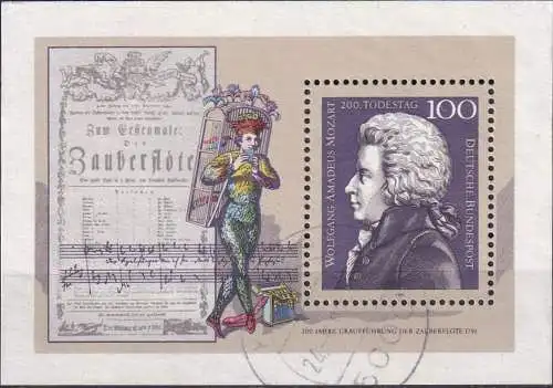 DEUTSCHLAND 1991 Mi-Nr. Block 26 o used