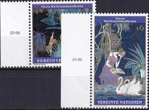 UNO WIEN 1995 Mi-Nr. 188/89 ** MNH